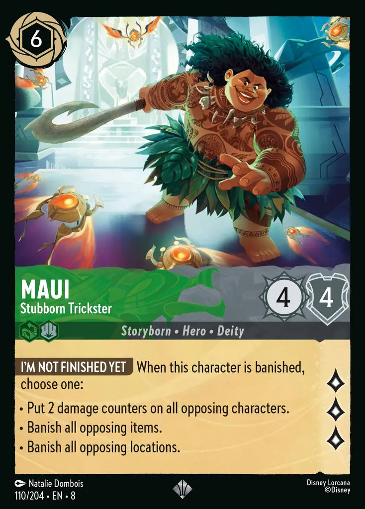 08 Reign of Jafar - 110/204 - Maui - Stubborn Trickster - FOIL