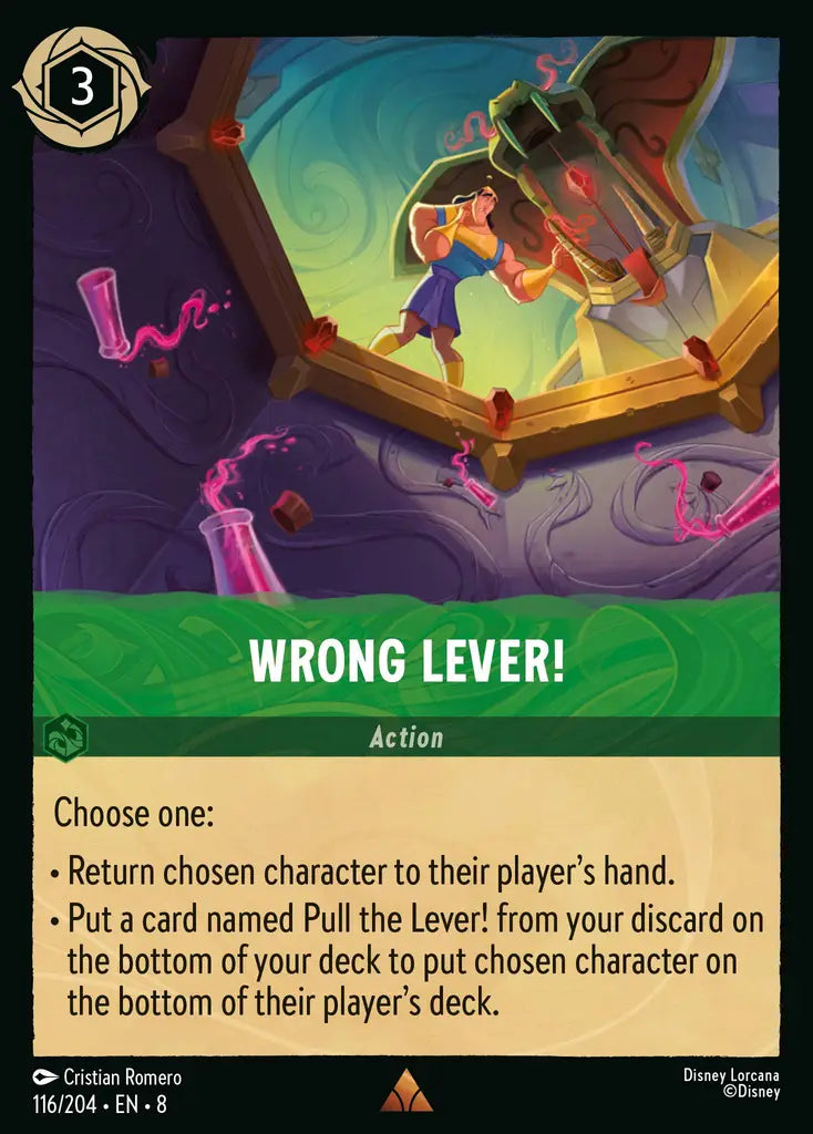 08 Reign of Jafar - 116/204 - Wrong Lever! - FOIL