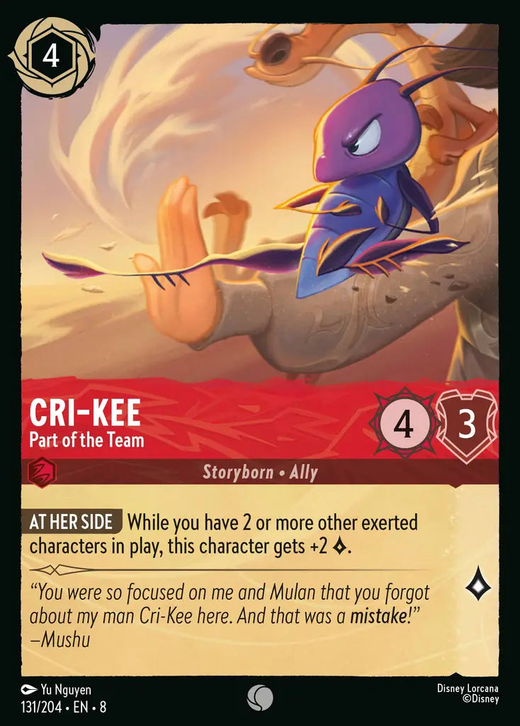 08 Reign of Jafar - 131/204 - Cri-Kee - Part of the Team - FOIL