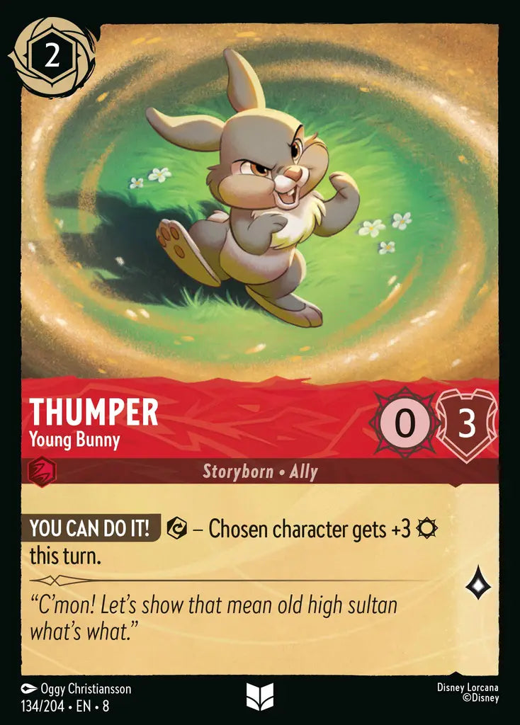 08 Reign of Jafar - 134/204 - Thumper - Young Bunny - FOIL