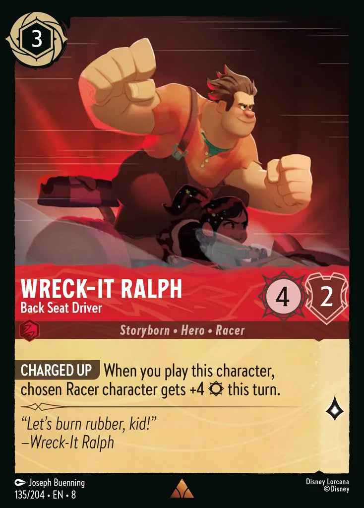 08 Reign of Jafar - 135/204 - Wreck-It Ralph - Back Seat Driver - FOIL
