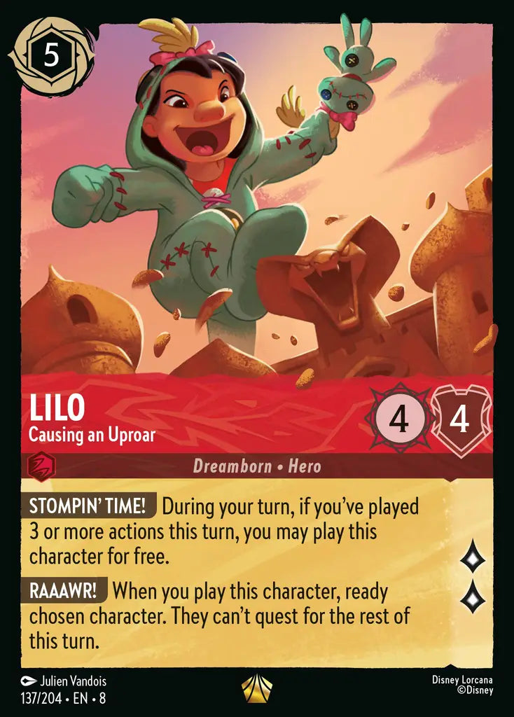 08 Reign of Jafar - 137/204 - Lilo - Causing an Uproar - FOIL