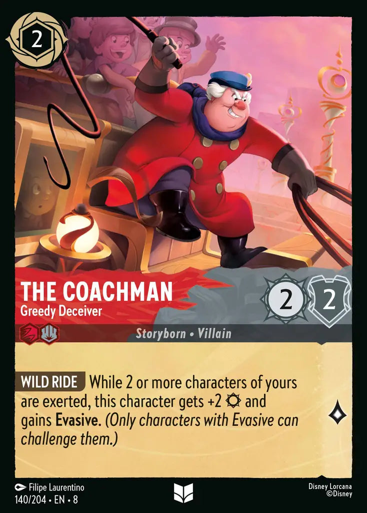 08 Reign of Jafar - 140/204 - The Coachman - Greedy Deceiver - FOIL