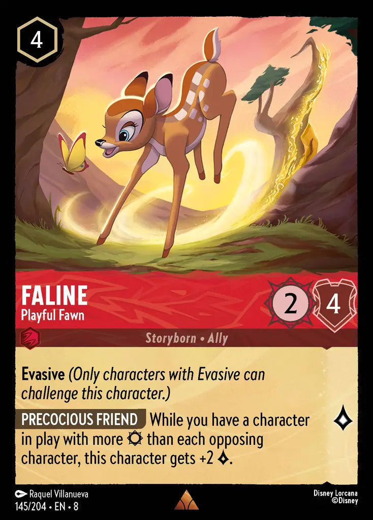 08 Reign of Jafar - 145/204 - Faline - Playful Fawn - FOIL