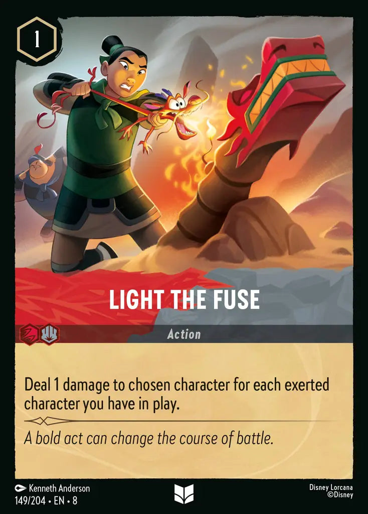 08 Reign of Jafar - 149/204 - Light the Fuse - FOIL