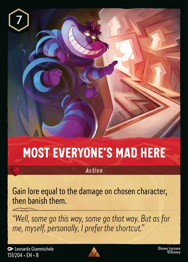 08 Reign of Jafar - 151/204 - Most Everyone's Mad Here - FOIL