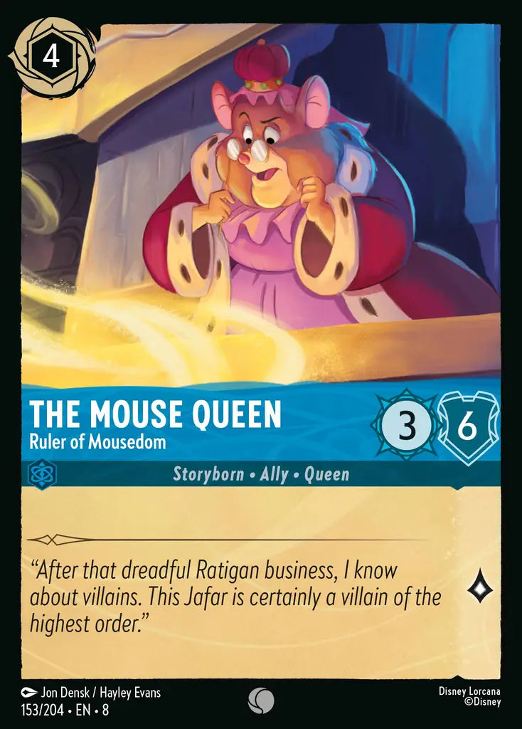 08 Reign of Jafar - 153/204 - The Mouse Queen - Ruler of Mousedom - FOIL