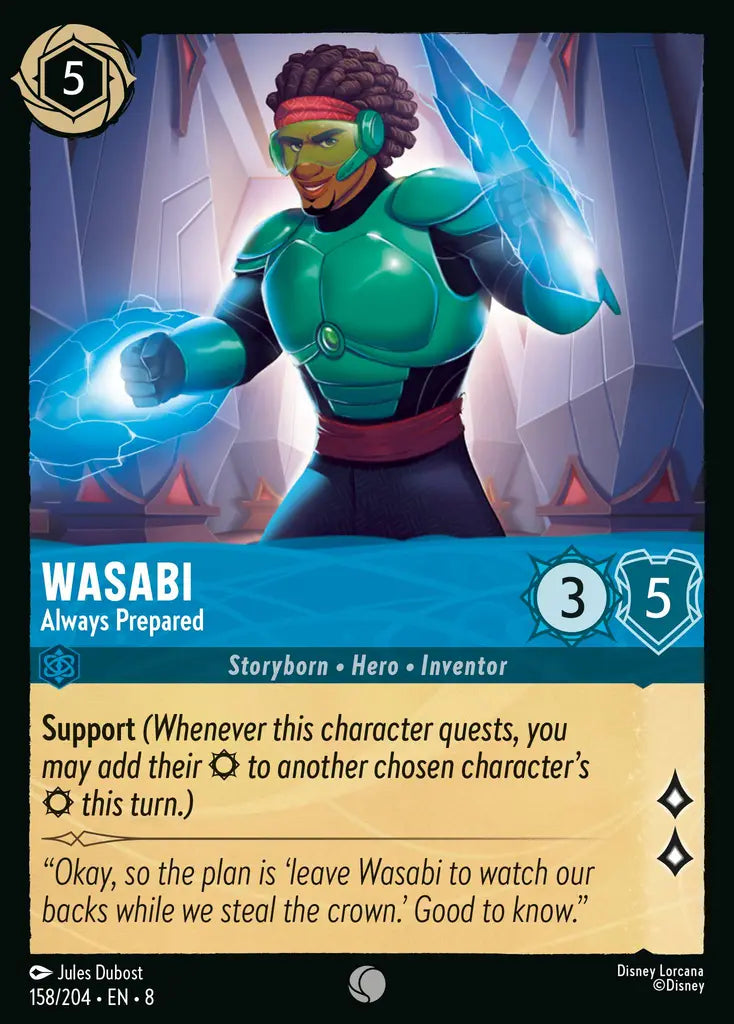 08 Reign of Jafar - 158/204 - Wasabi - Always Prepared - FOIL
