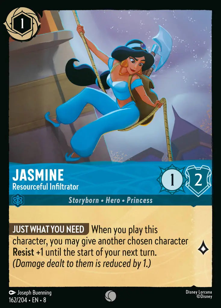 08 Reign of Jafar - 162/204 - Jasmine - Resourceful Infiltrator - FOIL