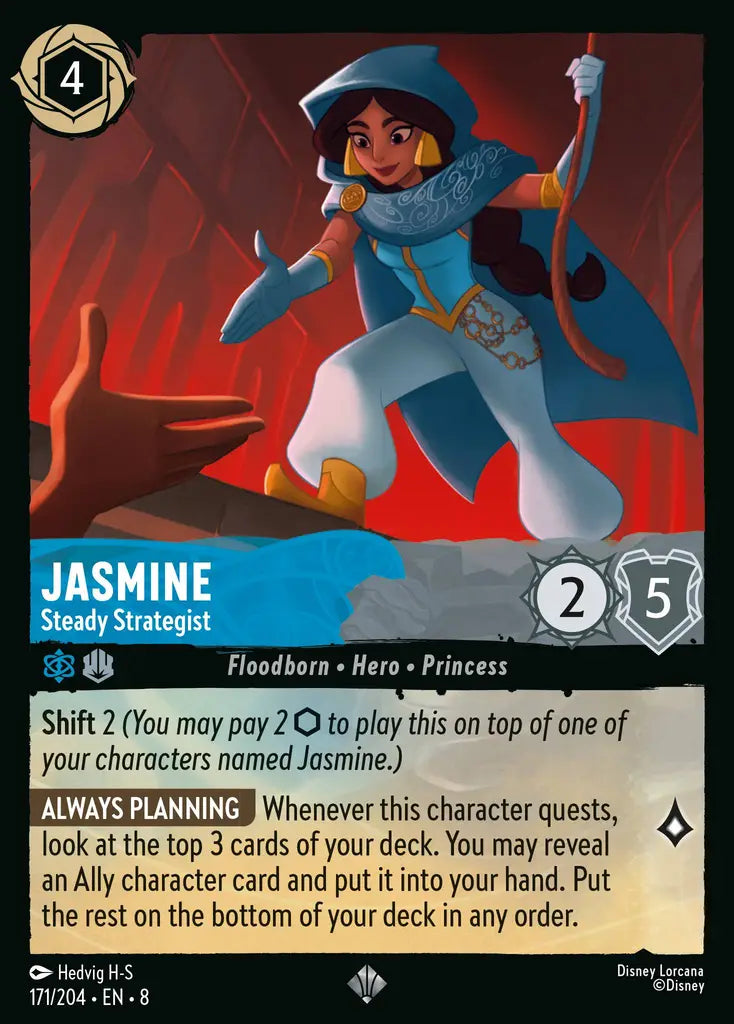 08 Reign of Jafar - 171/204 - Jasmine - Steady Strategist - FOIL