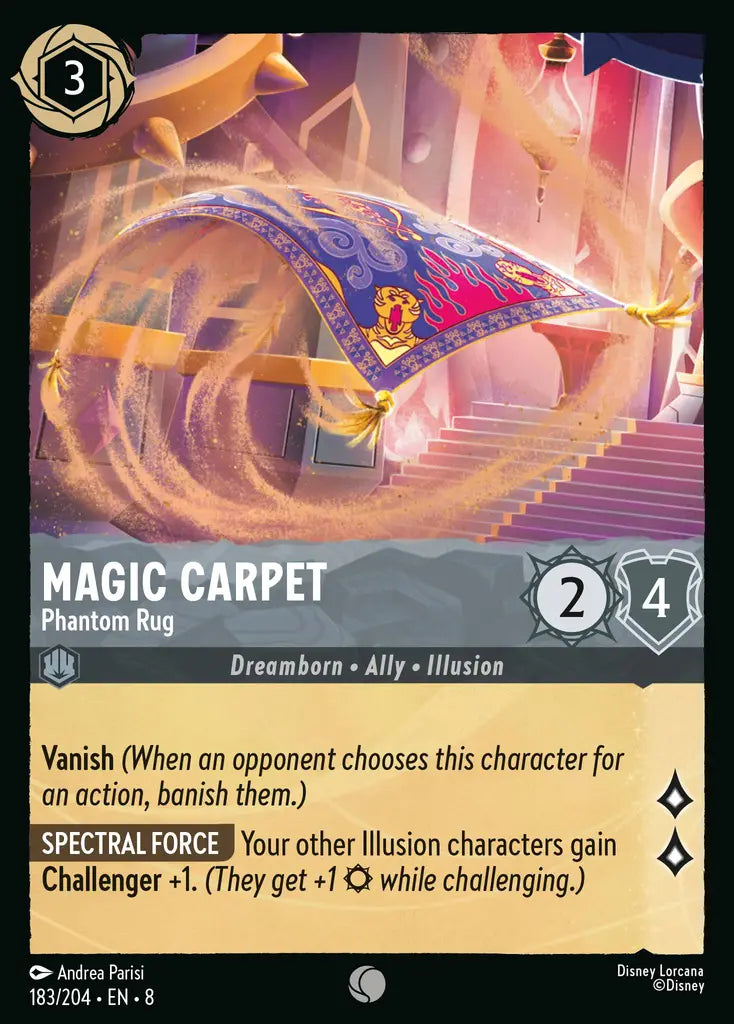 08 Reign of Jafar - 183/204 - Magic Carpet - Phantom Rug - FOIL