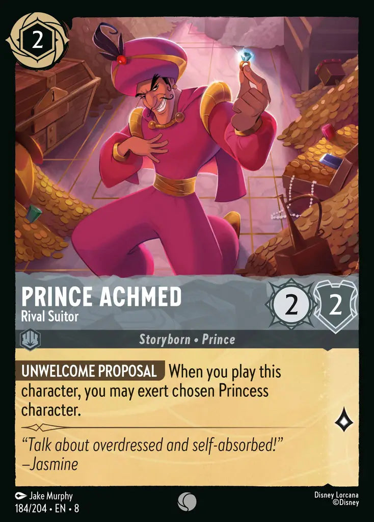 08 Reign of Jafar - 184/204 - Prince Achmed - Rival Suitor - FOIL