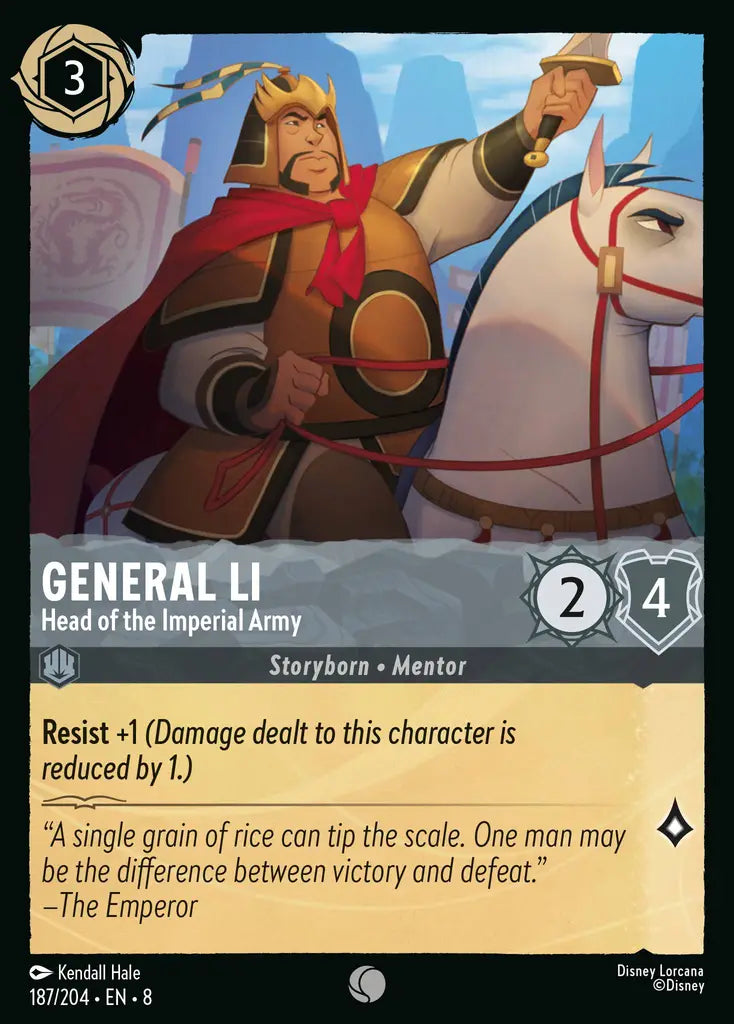 08 Reign of Jafar - 187/204 - General Li - Head of the Imperial Army - FOIL