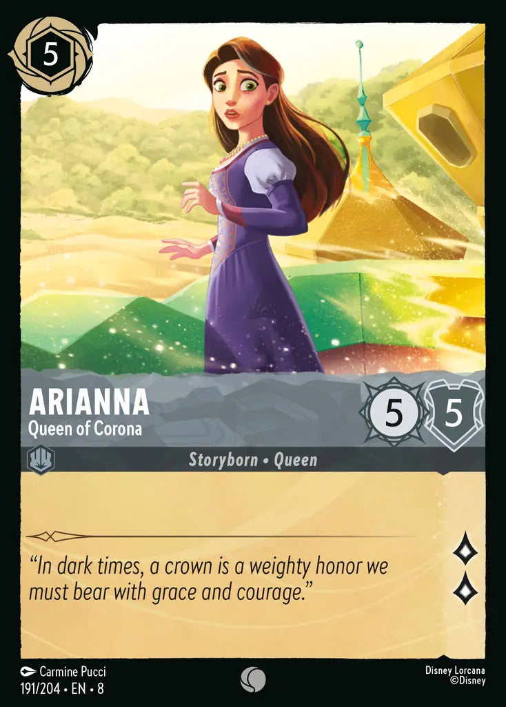 08 Reign of Jafar - 191/204 - Arianna - Queen of Corona - FOIL