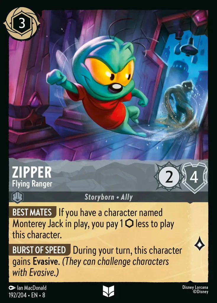 08 Reign of Jafar - 192/204 - Zipper - Flying Ranger - FOIL