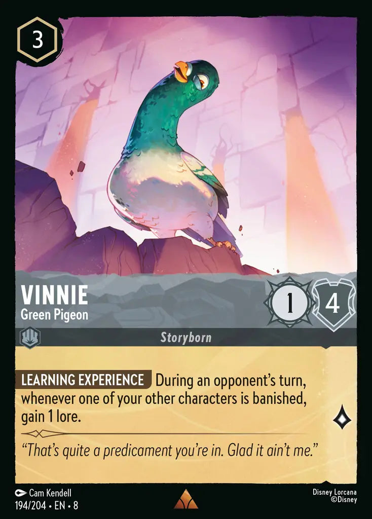 08 Reign of Jafar - 194/204 - Vinnie - Green Pigeon - FOIL
