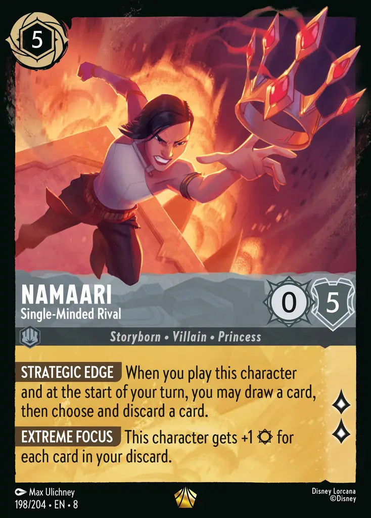 08 Reign of Jafar - 198/204 - Namaari - Single-Minded Rival - NON FOIL