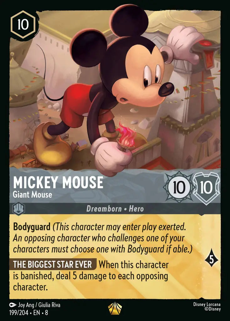 08 Reign of Jafar - 199/204 - Mickey Mouse - Giant Mouse - FOIL