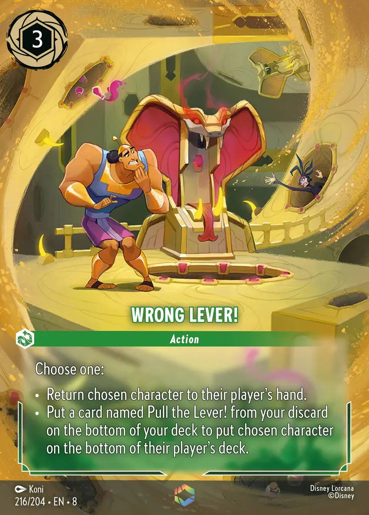 08 Reign of Jafar - 216/204 - Wrong Lever! - FOIL