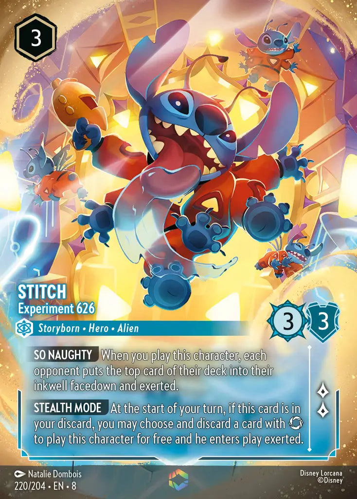 08 Reign of Jafar - 220/204 - Stitch - Experiment 626 - FOIL