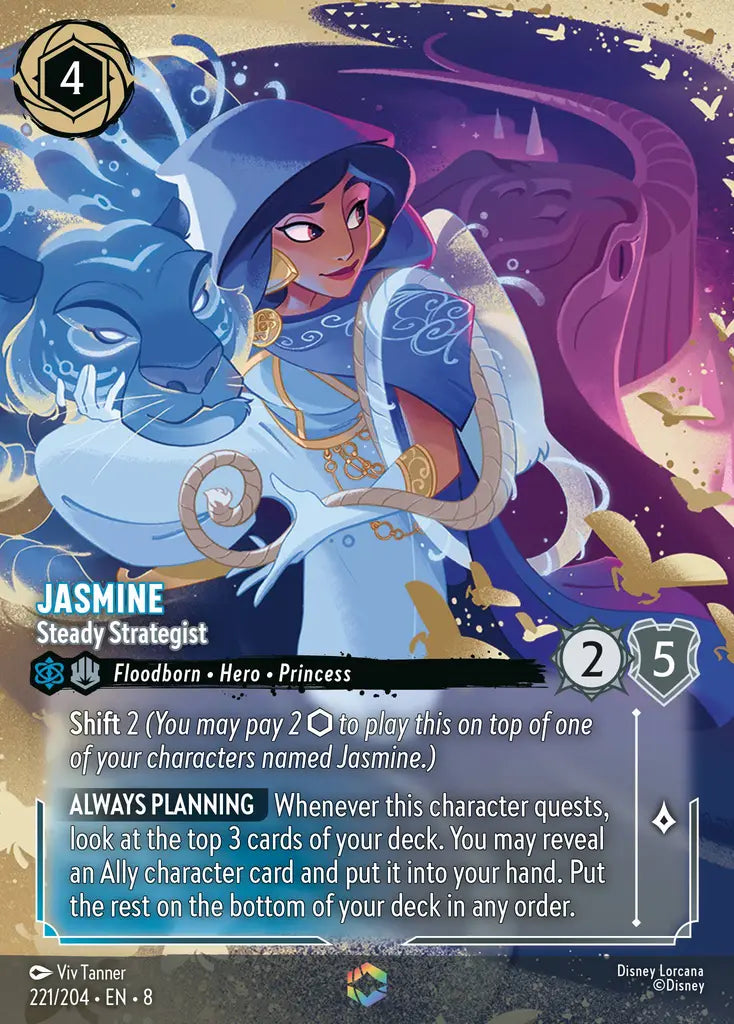 08 Reign of Jafar - 221/204 - Jasmine - Steady Strategist - FOIL