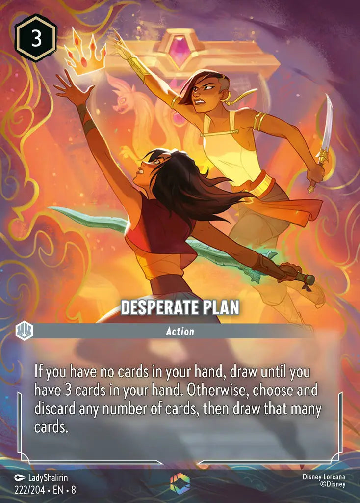 08 Reign of Jafar - 222/204 - Desperate Plan - FOIL