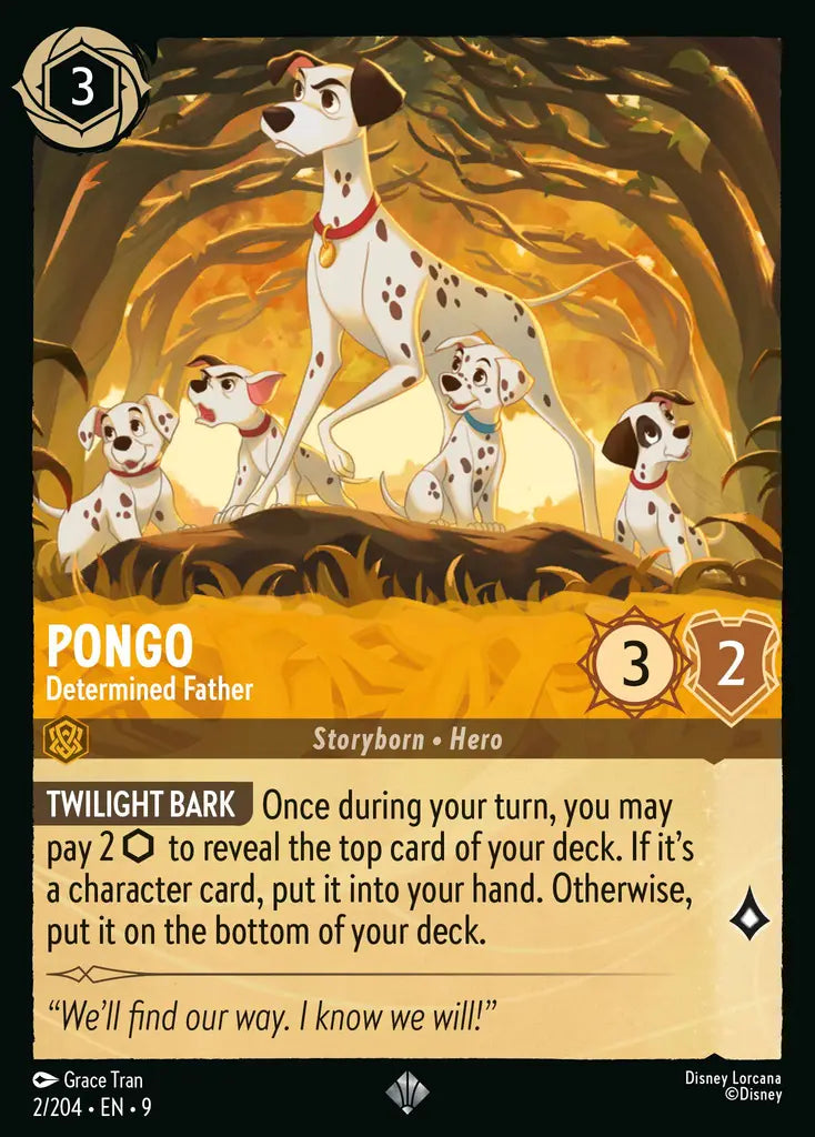 09 Fabled - 002/204 - Pongo - Determined Father - FOIL