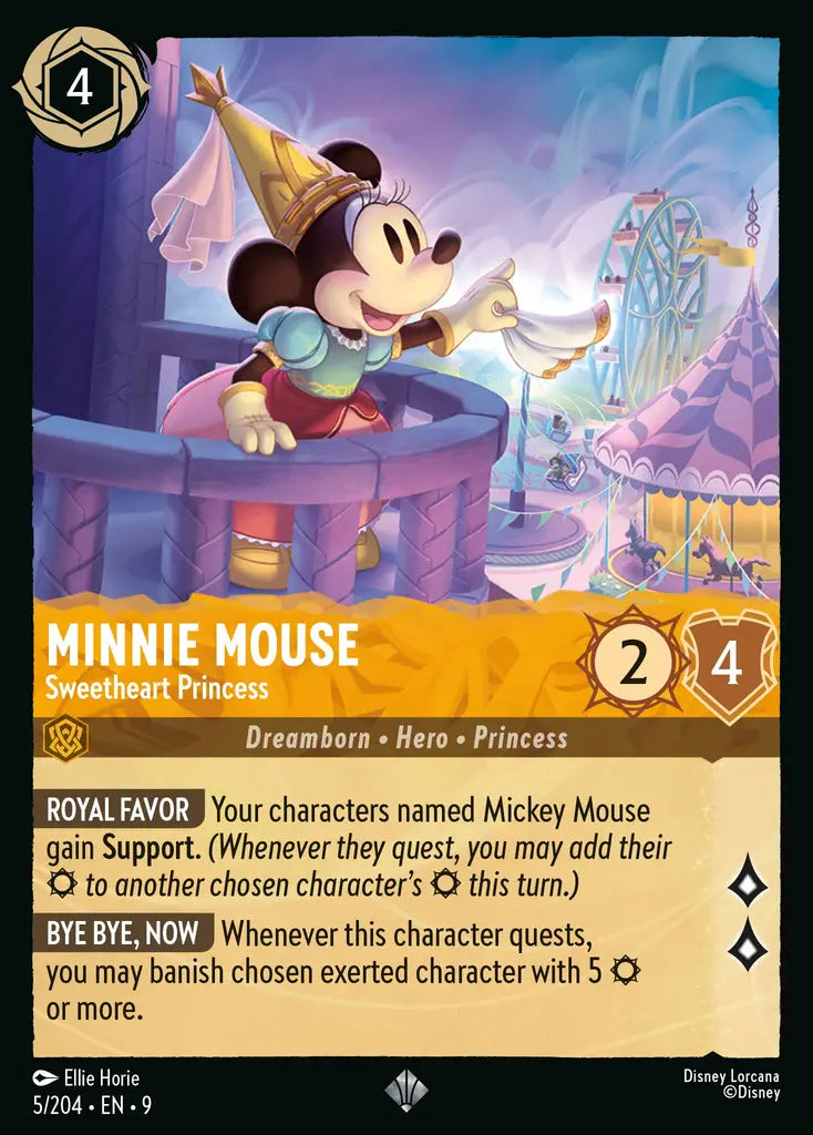 09 Fabled - 005/204 - Minnie Mouse - Sweetheart Princess - FOIL