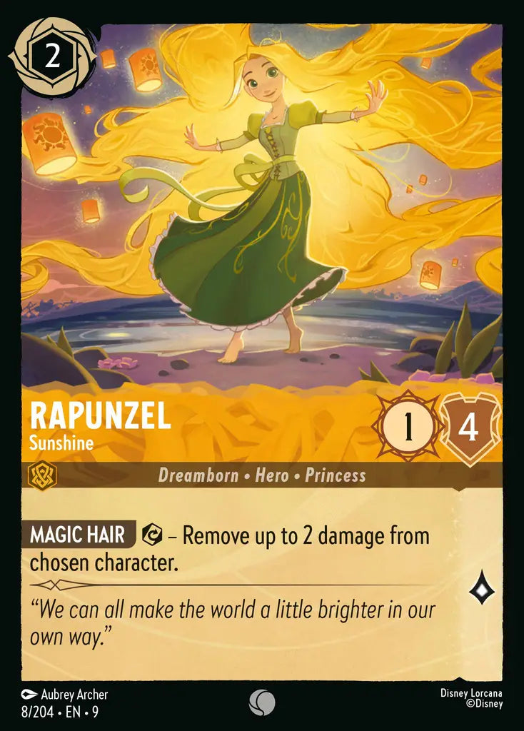 09 Fabled - 008/204 - Rapunzel - Sunshine - FOIL