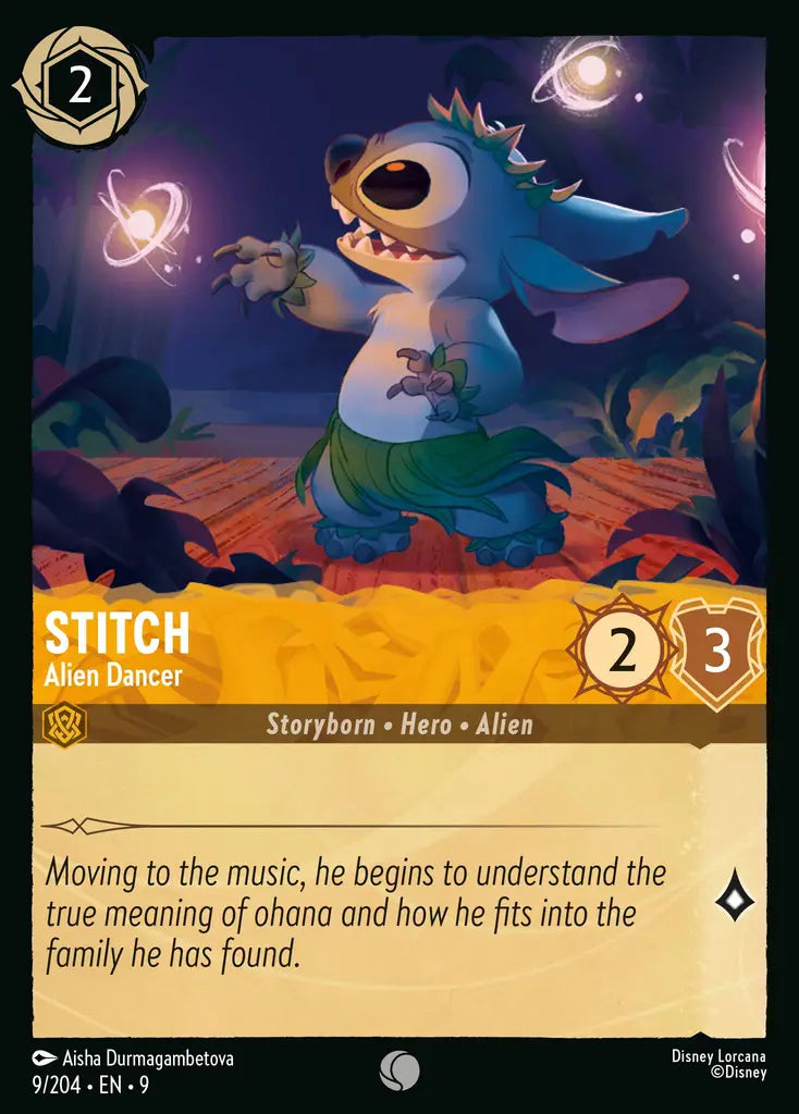 09 Fabled - 009/204 - Stitch - Alien Dancer - FOIL