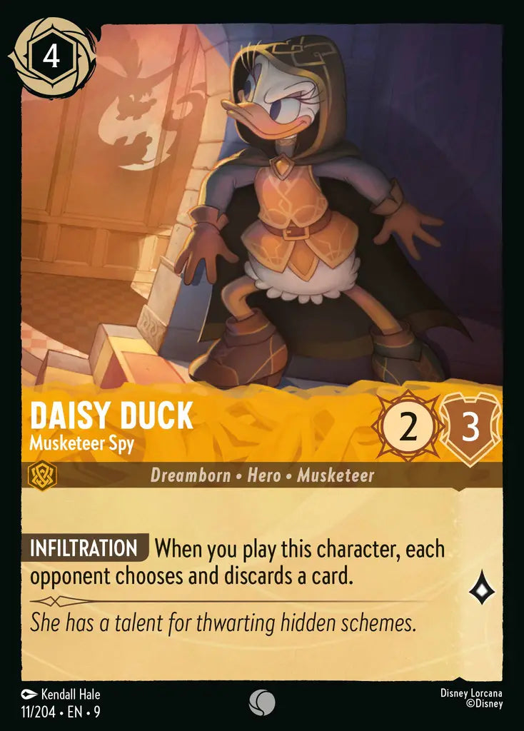 09 Fabled - 011/204 - Daisy Duck - Musketeer Spy - FOIL