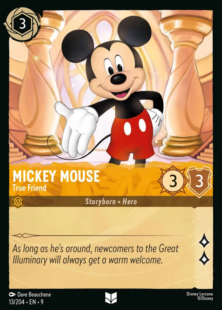 09 Fabled - 013/204 - Mickey Mouse - True Friend - FOIL