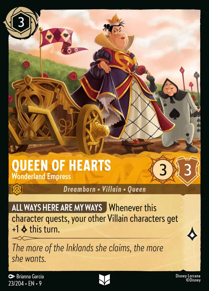 09 Fabled - 023/204 - Queen of Hearts - Wonderland Empress - FOIL