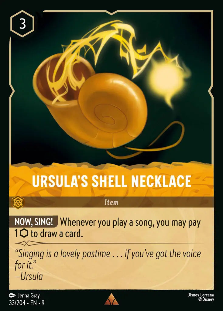 09 Fabled - 033/204 - Ursula's Shell Necklace - FOIL