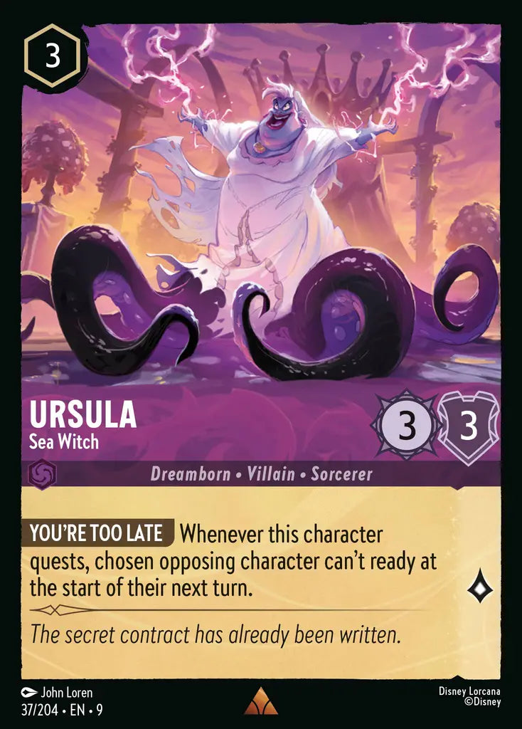 09 Fabled - 037/204 - Ursula - Sea Witch - FOIL