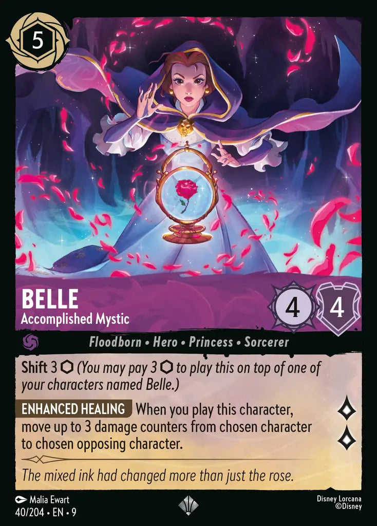 09 Fabled - 040/204 - Belle - Accomplished Mystic - NON FOIL