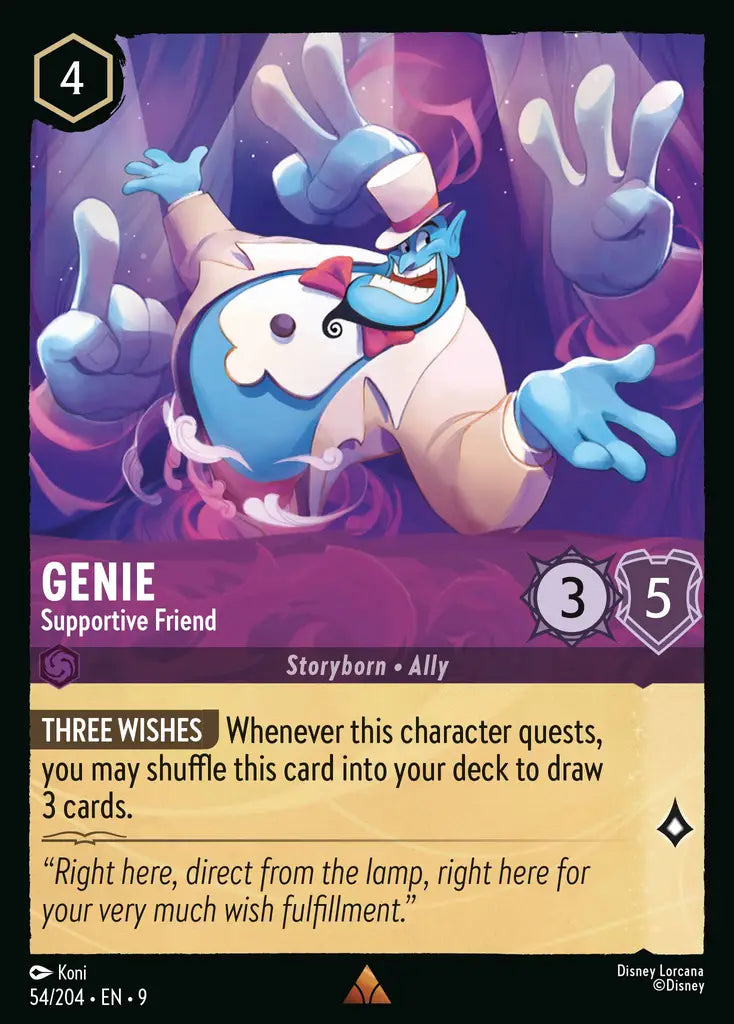 09 Fabled - 054/204 - Genie - Supportive Friend - FOIL