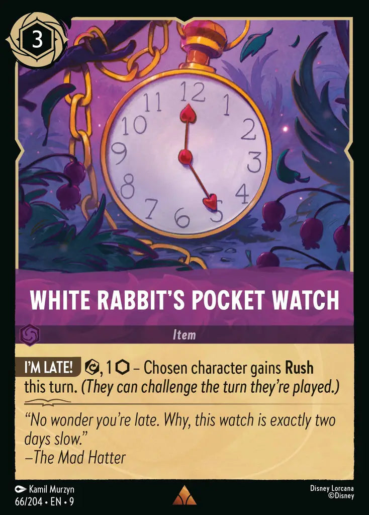 09 Fabled - 066/204 - White Rabbit's Pocket Watch - NON FOIL