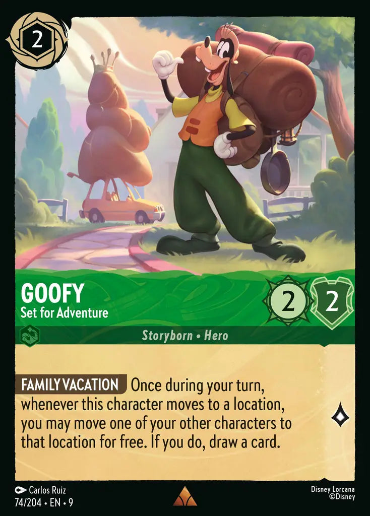 09 Fabled - 074/204 - Goofy - Set for Adventure - FOIL