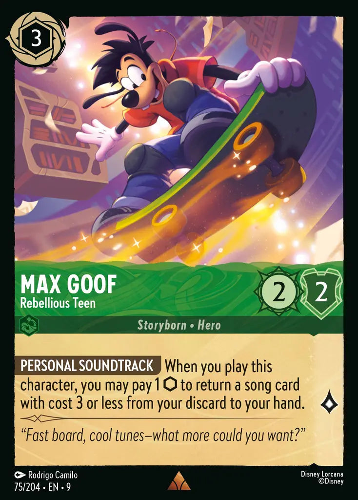 09 Fabled - 075/204 - Max Goof - Rebellious Teen - FOIL