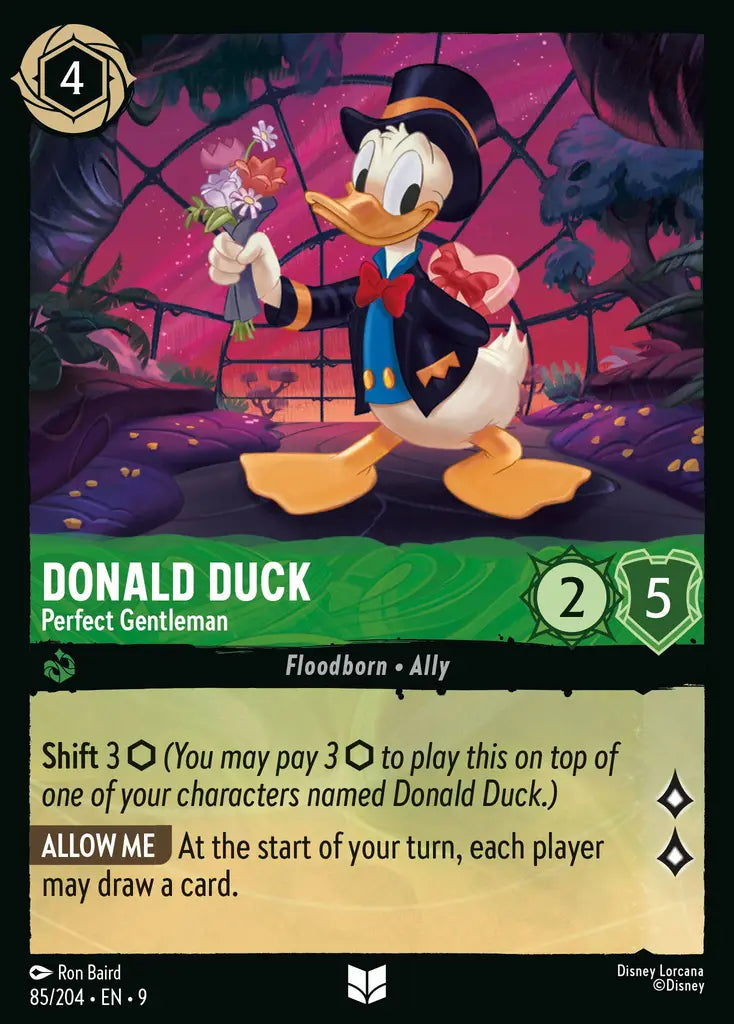 09 Fabled - 085/204 - Donald Duck - Perfect Gentleman - FOIL