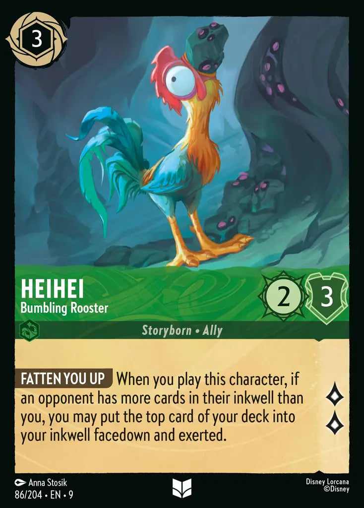09 Fabled - 086/204 - HeiHei - Bumbling Rooster - FOIL