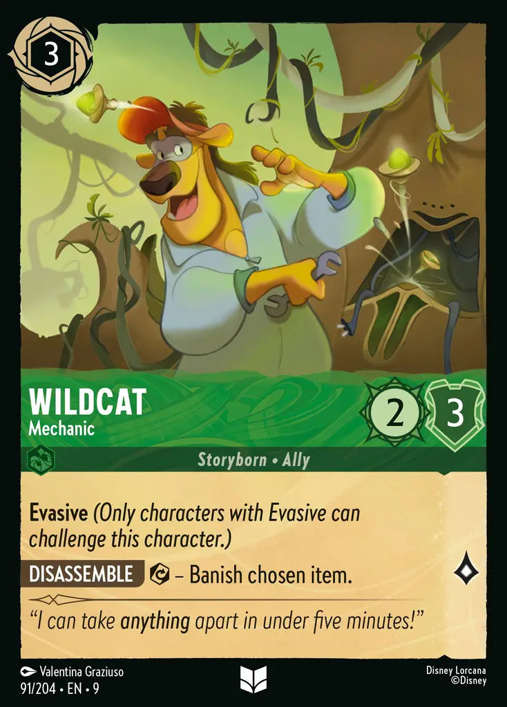 09 Fabled - 091/204 - Wildcat - Mechanic - FOIL