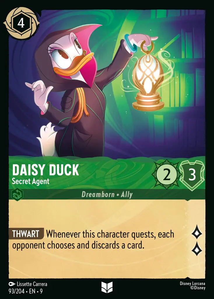 09 Fabled - 093/204 - Daisy Duck - Secret Agent - FOIL
