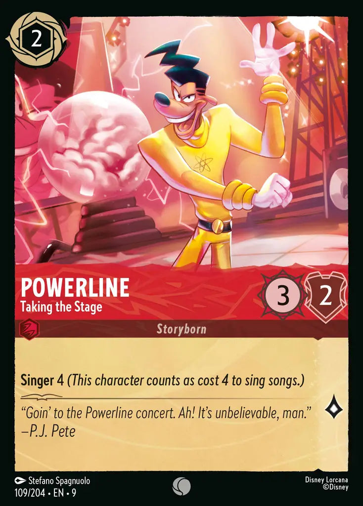 09 Fabled - 109/204 - Powerline - Taking the Stage - FOIL