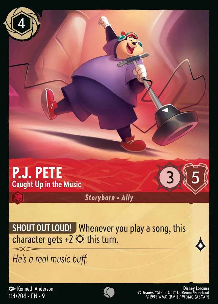 09 Fabled - 114/204 - P.J. Pete - Caught Up in the Music - FOIL