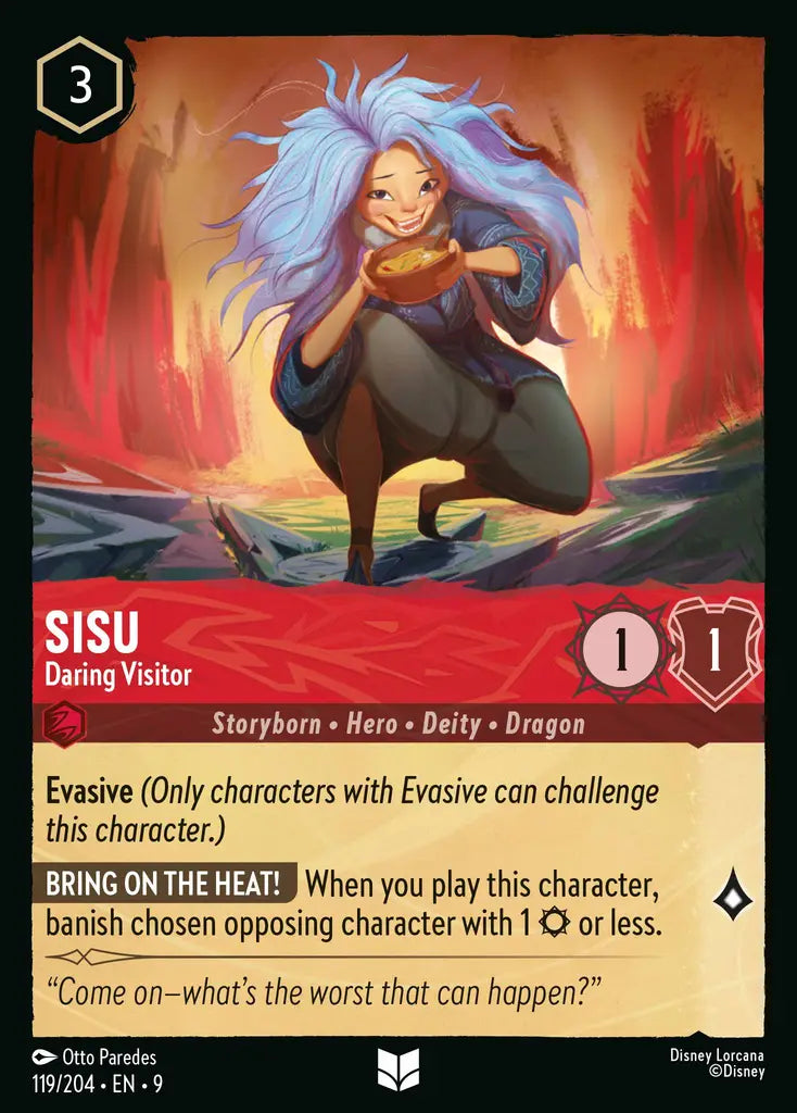 09 Fabled - 119/204 - Sisu - Daring Visitor - FOIL