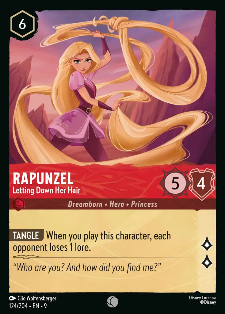 09 Fabled - 124/204 - Rapunzel - Letting Down Her Hair - FOIL