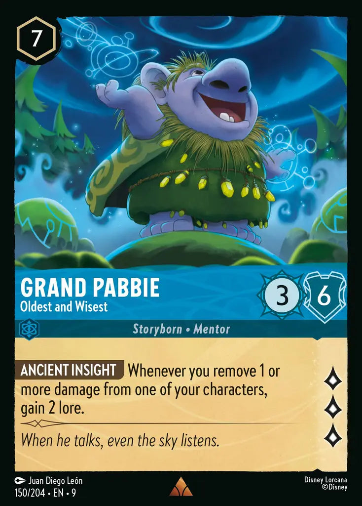 09 Fabled - 150/204 - Grand Pabbie - Oldest and Wisest - FOIL