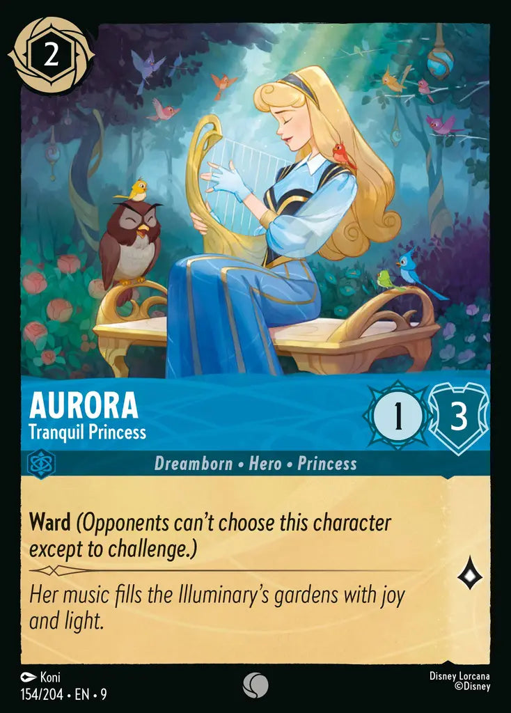09 Fabled - 154/204 - Aurora - Tranquil Princess - FOIL